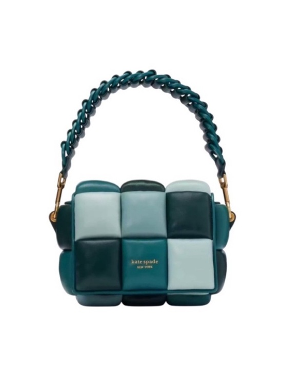 kate spade Handbags - Kate Spade Boxxy Quilted Leather Crossbody Bag - Teal Colorblock EUC